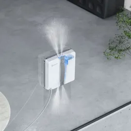 Ecovacs WINBOT Mini Fensterputzroboter, kompaktes Design, Doppel-Düsen mit Ultraschall-Zerstäubung, 9-Stufen-Schutzsystem, intelligente Pfadplanung, 3 Reinigungsmodi, Anti-Rutsch-System, Grau