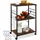 Tectake tectake® Servierwagen Rugby 65,5x45,5x88,5cm Dunkelbraun (404756)