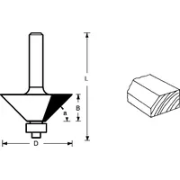 Famag HM Kantenfräser 45° (Fasenfräser)