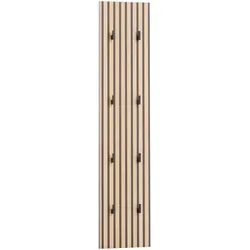 Tchibo - Hakenpaneel »Alexa« - 24,5x2,5x109cm - schwarz - Holz / Metall