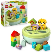 LEGO DUPLO Shape Sorter: Puppy House - Educational Sorting Toy for Toddlers, with Colourful Bricks in Various Shapes - Fine Motor Skill Development Set for 18 Month Old Girls & Boys - 10441