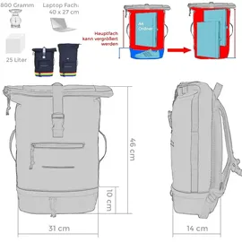 Elephant Gin Time Bag COMP 25 L Bi Color Rainbow