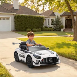 aiyaplay Kinder Elektroauto Mercedes-AMG 12V Weiß (1-tlg)