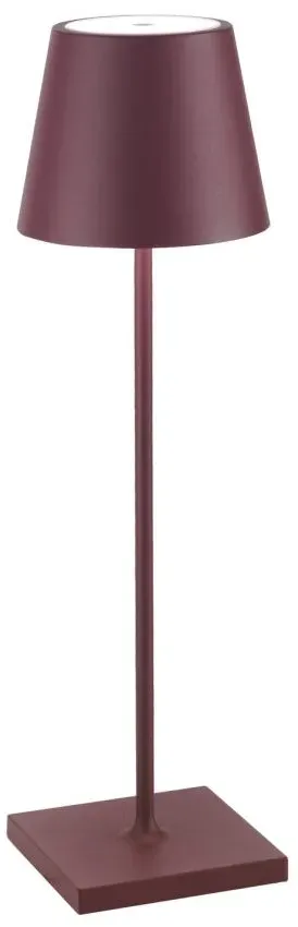 Zafferano Akkuleuchte Poldina Pro 38 cm Bordeaux