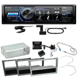 JVC KD-X561DBT DAB+ Bluetooth Einbauset für Opel Vectra C Meriva Vivaro Combo