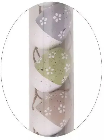 Dekoration - Eierset, 6 cm - 6 Stück