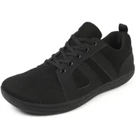 ZEPYFXIT Unisex Barfußschuhe Herren Barfuss Schuhe Damen Minimalistische Leicht Atmungsaktiv Fitnessschuhe Walkingschuhe mit Breite Zehenbox(Schwarz 8815,40 EU) - 40 EU