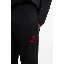 Hugo Slim Fit Sweatpants mit Label-Patch Modell 'Laze', Black, M