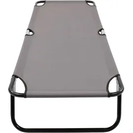 vidaXL Klappliege 190 x 58 x 28 cm Grau