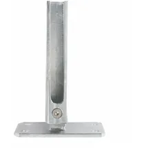 deutsche zauntechnik dz Fußplatte Universal Gefälle 60x40 - ZINK