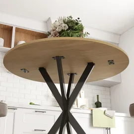 Homcom Küchentisch 80 x 75 x 80 cm braun