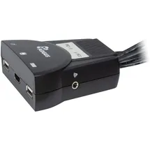 Inter-Tech 88887340 Tastatur/Video/Maus (KVM)-Switch Schwarz