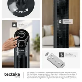 Tectake Turmventilator 110 cm Anthrazit