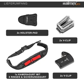 walimex pro Kamera Hüftgurt mit 2x V-Dock Argus