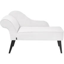 Beliani Chaiselongue Biarritz Polyester 118 x 77 x 60 cm Weiß/Schwarz