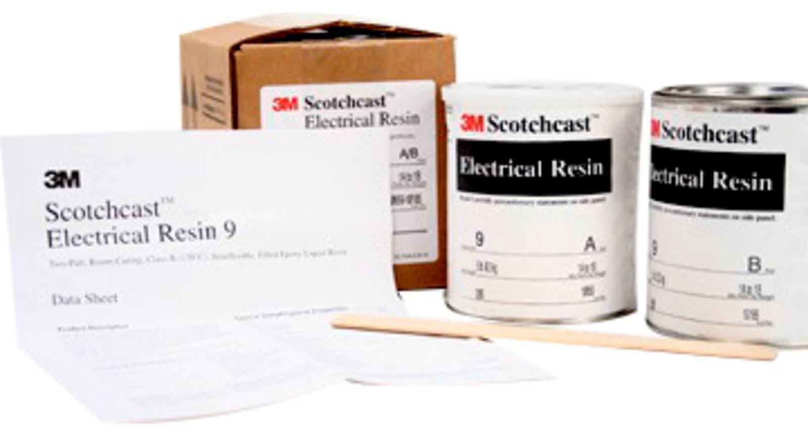 3M Scotchcast 9N Epoxid-Flüssigharz, Braun, Teil A+B, 9,07 kg