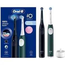Oral-B iO Series 2 Night Black + 2. Handstück Forest Green