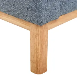 Beliani Ecksofa Blau 3-Sitzer linksseitig