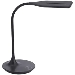 LED-Tischleuchte, schwarz, Touch-Dimmer, Lichtfarbsteuerung, modern