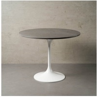 MAGNA Atelier Esstisch TOKIO mit Marmor Tischplatte, Küchentisch, Bistrotisch, nachhaltig, Naturstein, 96cmx76cm grau