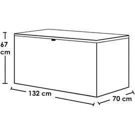 ShelterLogic Kissenbox 132 x 70 x 67 cm Anthrazit