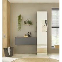 INOSIGN GIRON/CiTY Garderobenschrank 150 x 30 x 200 grau