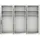 Musterring Drehtürenschrank Imola W 295,2 x 216 x 58 cm Weiß