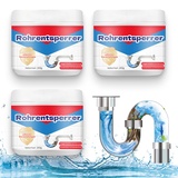 Abflussreiniger Rohrreiniger Extrem Stark, Extrem effektiv & materialschonend gegen Verstopfungen & Haare, Sicher für alle Rohre (3 Pcs)