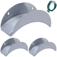 Relaxdays Schlauchhalter 30 m grau