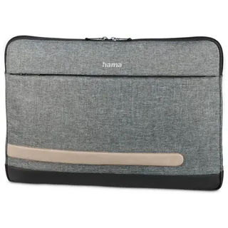 Hama Laptophülle Terra Kunstfaser grau bis 33,8 cm (13,3 Zoll)