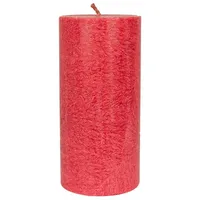 Kerzenfarm Hahn Stearin Stumpenkerze 135 x 64 mm rot