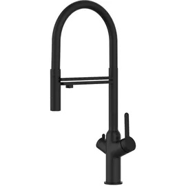 VIZIO 3 Wege Wasserhahn Küchenarmatur Schwarz Matt