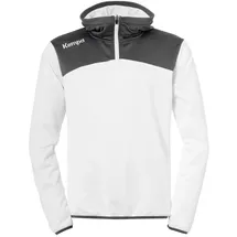 Kempa Emotion 2.0 1/4-Zip Hoodie weiß/anthrazit XL