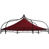 DEGAMO Ersatzdach für Pavillon Modena 6-eckig, Bordeauxrot