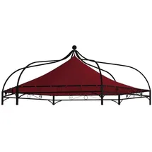 DEGAMO Ersatzdach für Pavillon Modena 6-eckig, Bordeauxrot