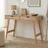 Idimex Schreibtisch Milo mit 2 Schubkasten, Massivholz, Eiche farben stabil und langlebig, ideal für Home-Office, Schubladen für Stauraum