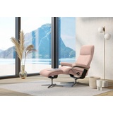 Stressless Relaxsessel STRESSLESS View Sessel Gr. ROHLEDER Stoff Q2 FARON, Cross Base Schwarz, Rela x funktion-Drehfunktion-PlusTMSystem-Gleitsystem-BalanceAdaptTM, B/H/T: 82 cm x 109 cm x 81 cm, pink (light q2 faron) Lesesessel und Relaxsessel