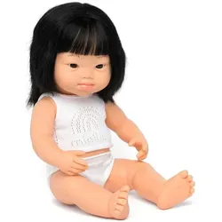 miniland dolls Babypuppe asiatisches Mädchen mit Down-Syndrom