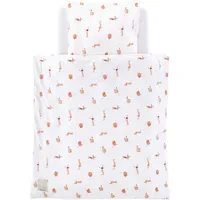 Träumeland Babybettwäsche "Jersey Cats & Dogs", bunt, B/L: 80cm x 80cm, 1 Stk., 1 Stk., Jersey, B/L: 40cm x 35cm, 2 Stk., Jersey, Obermaterial: 100% Baumwolle, Bettwäsche, mit niedlichem Allover-Print