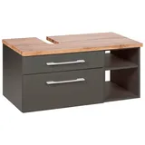 welltime Waschbeckenunterschrank »Davos«, Breite 90 cm, grau