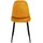 ML-Design 4er Set, Senfgelb, Küchenstuhl mit Samtbezug,