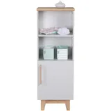 roba Standregal 'Caro', lichtgrau, aus Holz für Babyzimmer und Kinderzimmer mit Soft Close-Technik