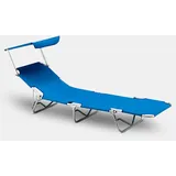 Sonnenliege Strandliege Klappbar Mit Sonnendach Aluminium Verona Lux