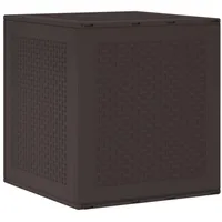 VidaXL Gartenlagerbox Braun 55x53x57 cm PP