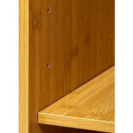 5five simply smart Simply Smart Schmaler Badezimmerschrank 30 x 19 x 120 cm Braun Bambus