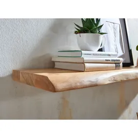 Wohnling Wandregal 100 x 4 x 26 cm Braun