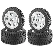 CARSON Reifen/Felgen-Set 1:10 chrom 500900028