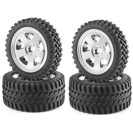 CARSON Reifen/Felgen-Set 1:10 chrom 500900028