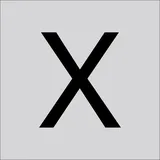 RZB Buchstabe "X" 99223.013.X