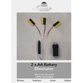 coen bakker Batterie Adapter 3 x 2 AA Mignon Batterien 3,2V Wandler 4m Kabel Netzteil